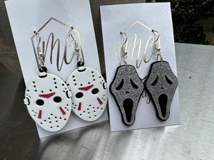 Halloween Horror Mask Earrings