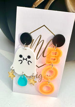 Boo and Ghost Halloween Earrings