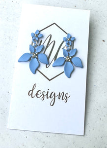 Small Double Flower Earrings
