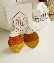 Candy Corn Halloween Earrings