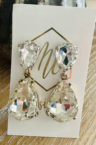 Jeweled waterdrop earring