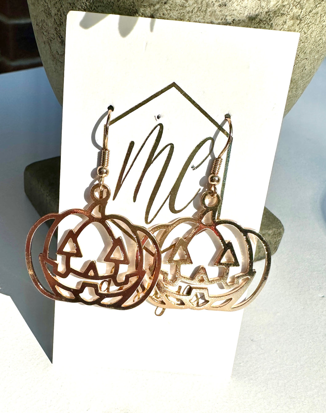 Pumpkin Jack-o’-Lantern Halloween Earrings