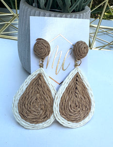 Rattan Vacay Braided Drop Earrings