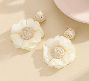 Flower Rattan Earrings