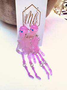 Skeleton Acrylic Earrings