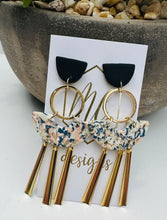 Navy Clay Earrings