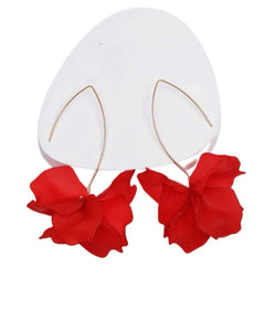 Drop Petal Flower Earrings