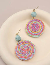 Rattan Circle Earrings