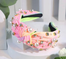 Jewel Pearl Knot Headbands