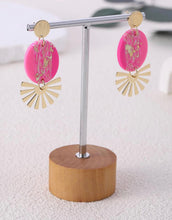 Hot Pink Clay Earrings