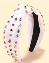 White Colorful Jewel Headband