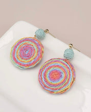 Rattan Circle Earrings