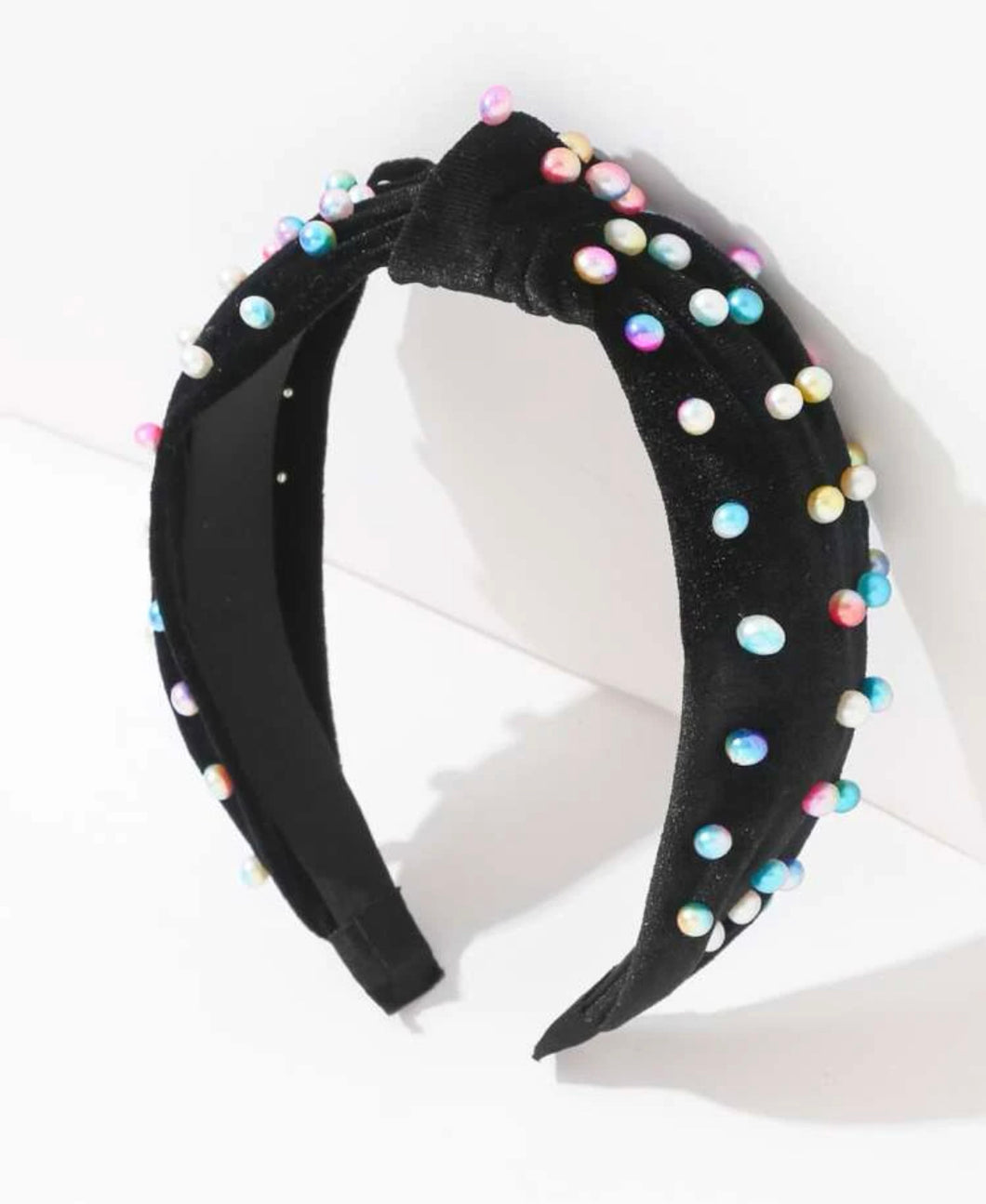 Kid’s Velvet Pearl Knot Headbands