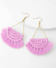 Pink Tassel Earrings