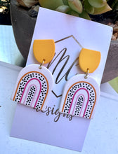 New Rainbow Acrylic Earrings