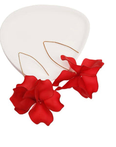 Drop Petal Flower Earrings