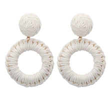 Double Circle Rattan Earring