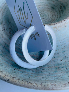 Large Thick Flat Hoops