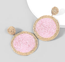 Rattan Circle Earrings