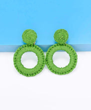 Double Circle Rattan Earring