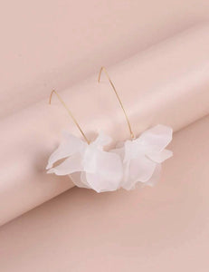 Drop Petal Flower Earrings