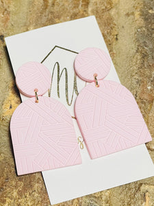 Acrylic Pink Earrings