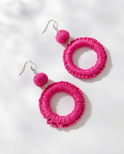 Rattan Circle Earrings