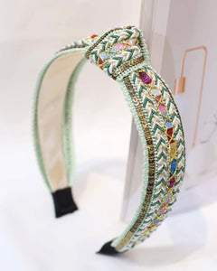 Orinate Woven Jeweled Headband