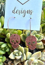Acrylic Skulls Dangle Earrings