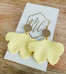 Ginkgo Petal Drop Earrings