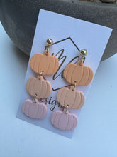 Triple Tiered Pumpkin Earring