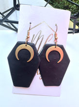 Halloween Coffin Tombstone Earrings