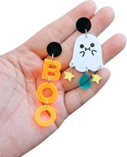 Boo and Ghost Halloween Earrings