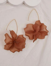 Drop Petal Flower Earrings