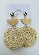 Ratton Tiered Earrings with Gold Top