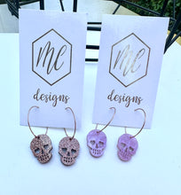 Acrylic Skulls Dangle Earrings