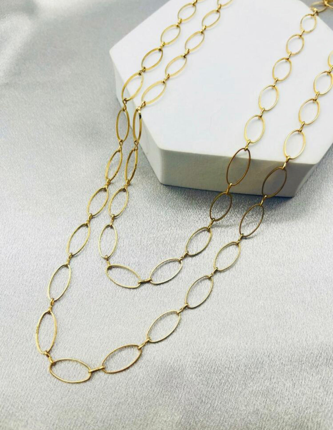 Simple Chain Long Necklaces