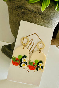 Assorted Pumpkin Thanksgiving Clay Earrings Fall