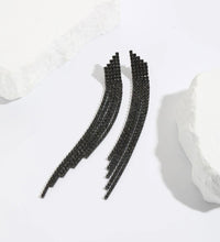 Statement Rhinestone Chain Earrings