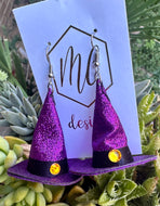 Witch Hat Earrings Halloween