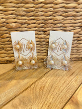 Pearl Starburst Firework Elegant Earrings