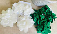 Large Fabric Petal  Flower Earrings