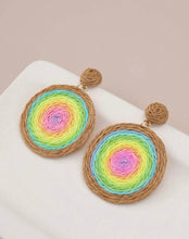 Rattan Circle Earrings