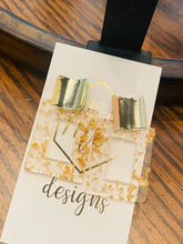 Rectangle Glitter Earrings