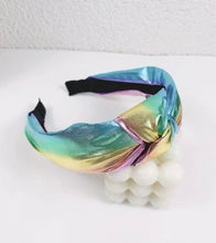 Metallic Leather Rainbow Headband