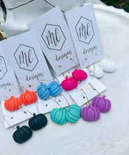 Pumpkin Hoop Earrings