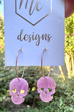 Acrylic Skulls Dangle Earrings