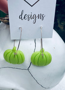 Pumpkin Hoop Earrings