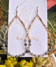 TearDrop Stone Beaded Earrings