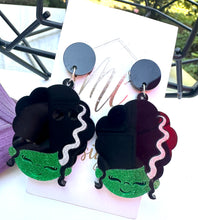 Frankenstein and His Wife Halloween Earrings